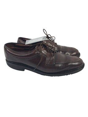 Vintage Allen Edmonds Wilbert Brown Leather Lace-Up Dress Shoes Men's Size 10 D